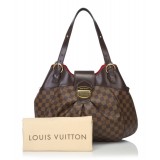 Louis Vuitton Vintage - Damier Ebene Sistina GM Bag - Marrone - Borsa in Pelle e Tela Damier - Alta Qualità Luxury