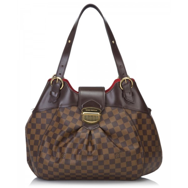 Louis Vuitton Vintage - Damier Ebene Sistina GM Bag - Brown - Damier Canvas and Leather Handbag ...