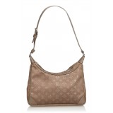 Louis Vuitton Vintage - Monogram Satin Little Boulogne Bag - Brown Bronze - Canvas and Leather Handbag - Luxury High Quality