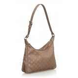 Louis Vuitton Vintage - Monogram Satin Little Boulogne Bag - Brown Bronze - Canvas and Leather Handbag - Luxury High Quality