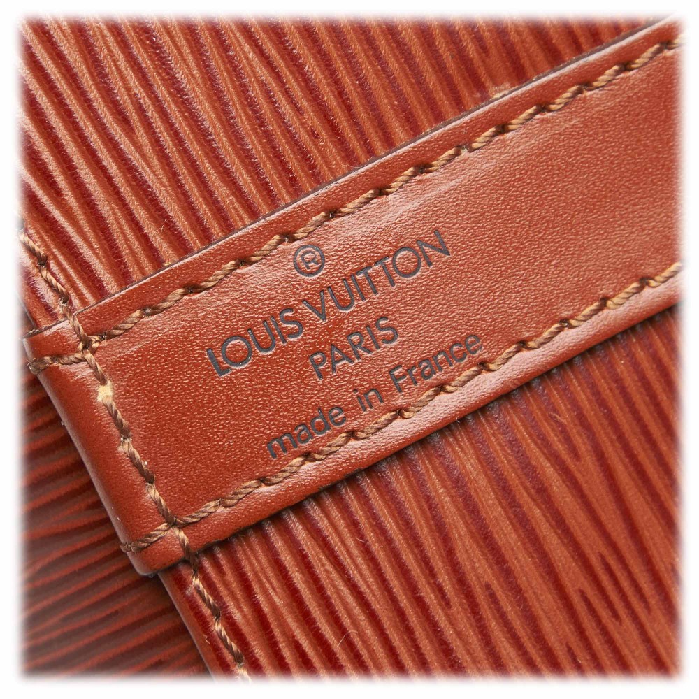 Louis Vuitton Vintage - Epi Petit Noe Bag - Brown - Leather and Epi Leather Handbag - Luxury ...