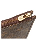Louis Vuitton Vintage - Monogram Poche Documents Portfolio Bag - Marrone - Borsa in Pelle e Tela - Alta Qualità Luxury