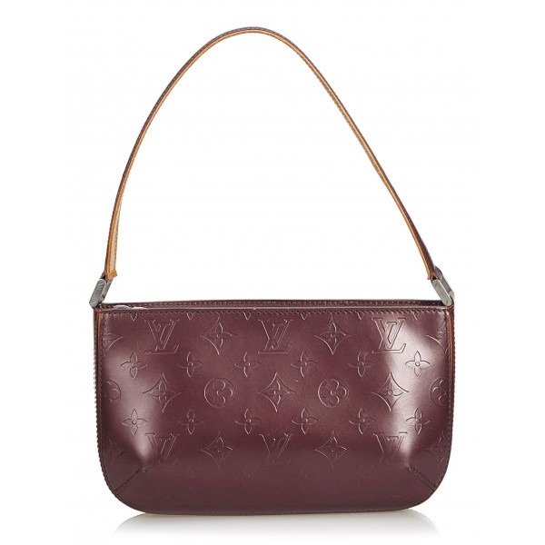 Louis Vuitton Hand Bag Purple Vernis