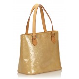 Louis Vuitton Vintage - Vernis Houston Bag - Gold Brown - Vernis Leather Handbag - Luxury High Quality