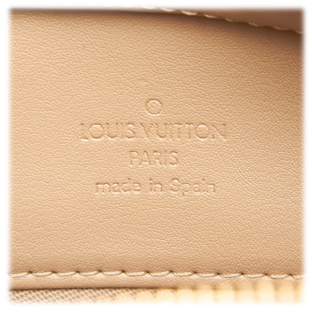 Authentic Louis Vuitton LV Hand Bag Houston Golden Lime Vernis