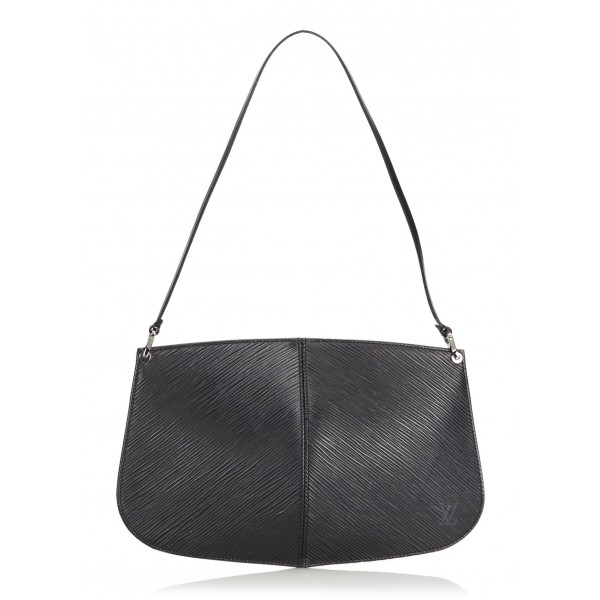 Louis Vuitton Vintage - Epi Demi Lune Pochette Bag - Black - Leather and Epi Leather Handbag - Luxury High Quality