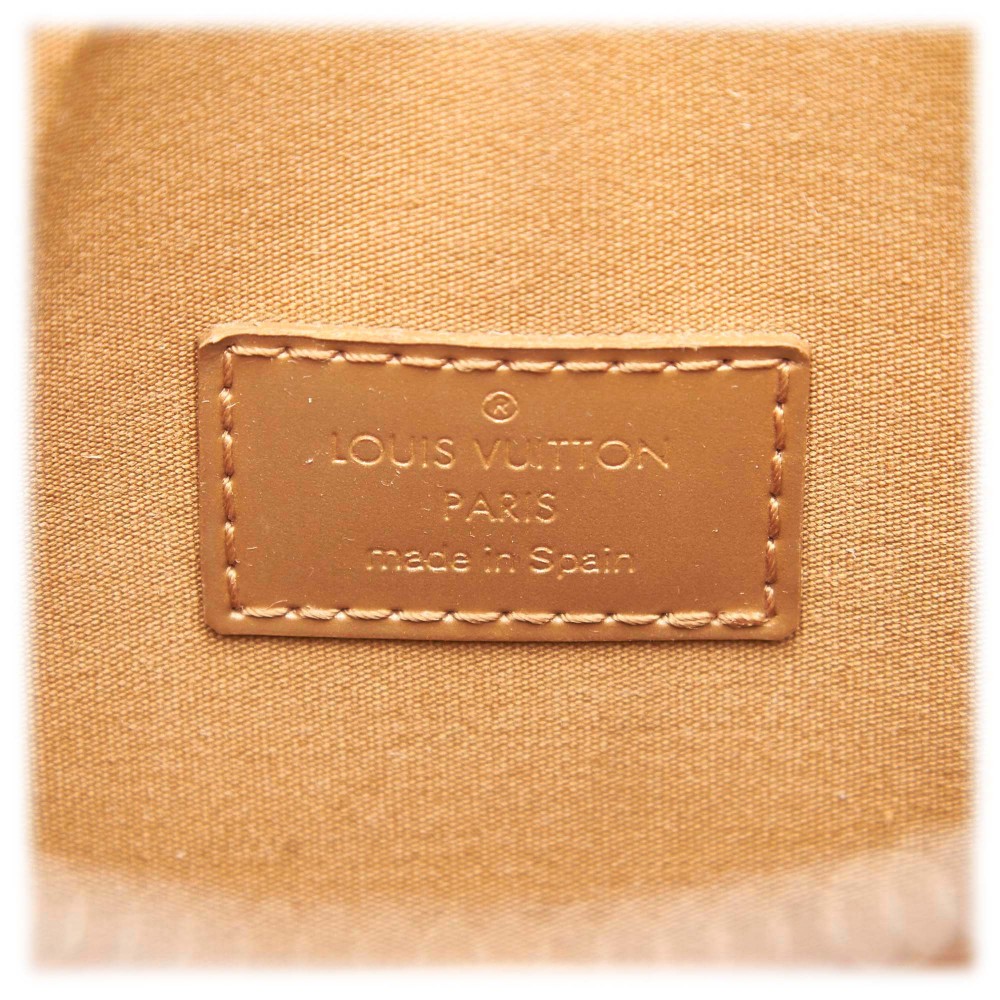 Louis Vuitton Gold Patent Leather Vernis Monogram Card Slots Luxury Wallets  — Labels Resale Boutique