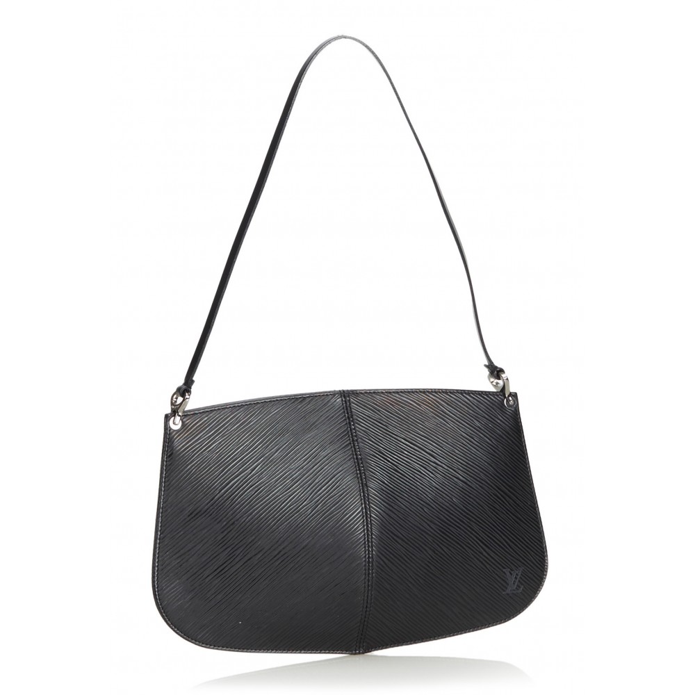 Louis Vuitton, Bags, Louis Vuitton Demi Lune Pochette Epi Leather Black  Vintage Discontinued Bag