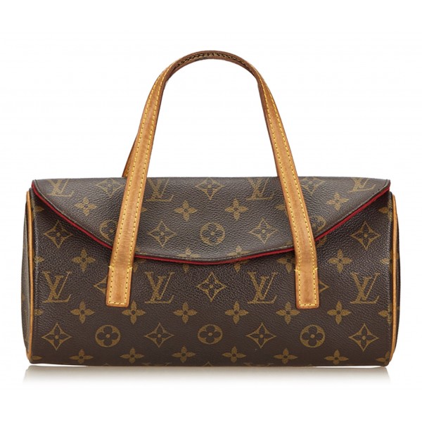 Louis Vuitton Vintage - Monogram Sonatine Bag - Marrone - Borsa in Pelle e Tela Monogramma - Alta Qualità Luxury