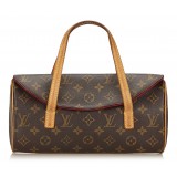 Louis Vuitton Vintage - Monogram Sonatine Bag - Brown - Monogram Canvas and Leather Handbag - Luxury High Quality