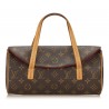 Louis Vuitton Vintage - Monogram Sonatine Bag - Marrone - Borsa in Pelle e Tela Monogramma - Alta Qualità Luxury