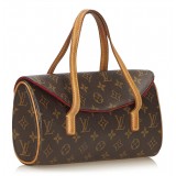 Louis Vuitton Vintage - Monogram Sonatine Bag - Brown - Monogram Canvas and Leather Handbag - Luxury High Quality