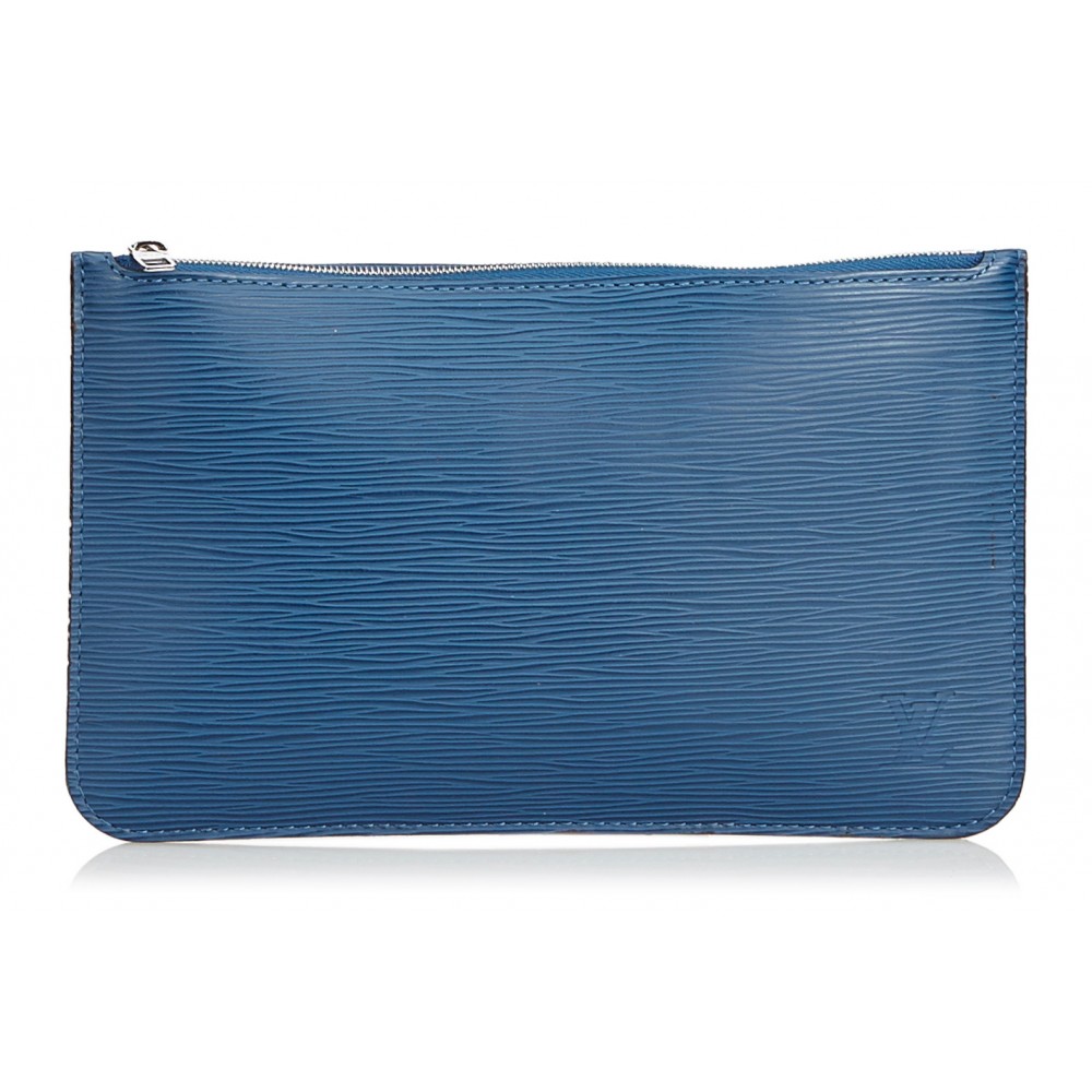 Louis Vuitton Pochette Epi Blue Leather, Luxury, Bags & Wallets on Carousell
