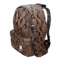 Garage par Reveil - Zoe Backpack - Python Backpack - Brown Black - Handmade in Italy - Luxury High Quality Accessory