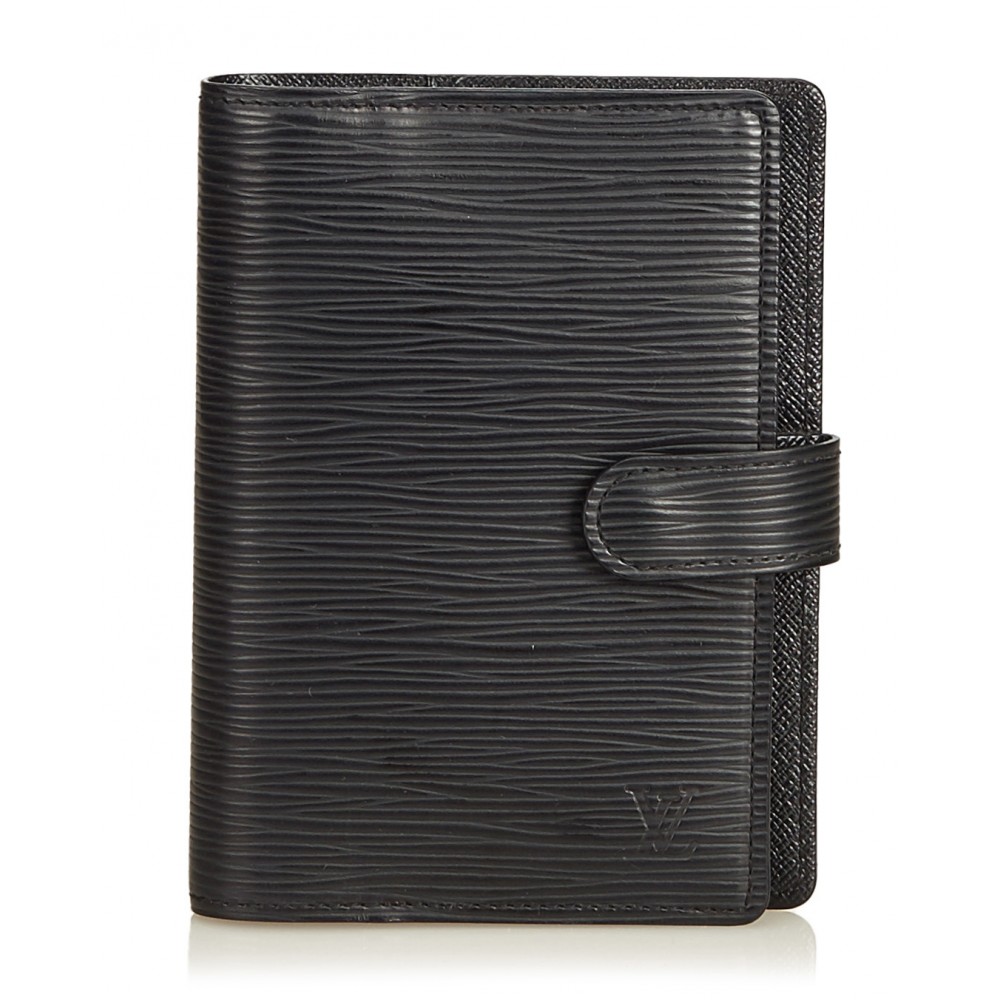 Louis Vuitton Vintage - Epi PM Agenda - Black - Diary in Epi Leather and Leather - Luxury High ...