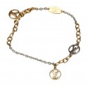 Louis Vuitton Vintage - Logomania Bracelet - Gold Silver - LV Bracelet - Luxury High Quality