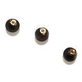 Louis Vuitton Vintage - 3 pc Set Monogram Earrings - Brown Gold - Wood - LV Earrings - Luxury High Quality