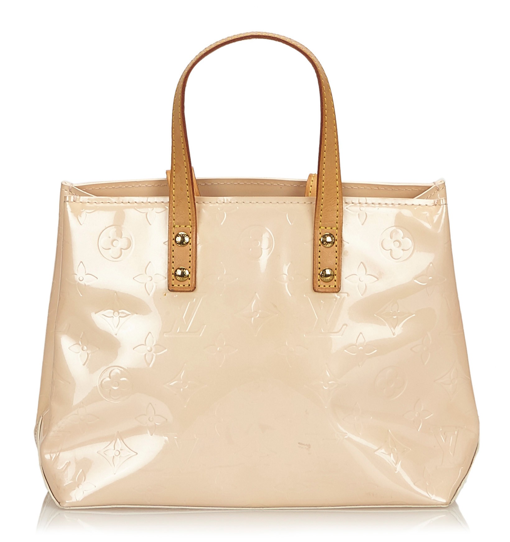 Louis Vuitton Beige Monogram Vernis Leather Reade Pm (authentic Pre-owned)  in Natural