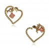 Louis Vuitton Vintage - Sweet Monogram in My Heart Hoop Earrings - Oro Rosa - Orecchini LV - Alta Qualità Luxury