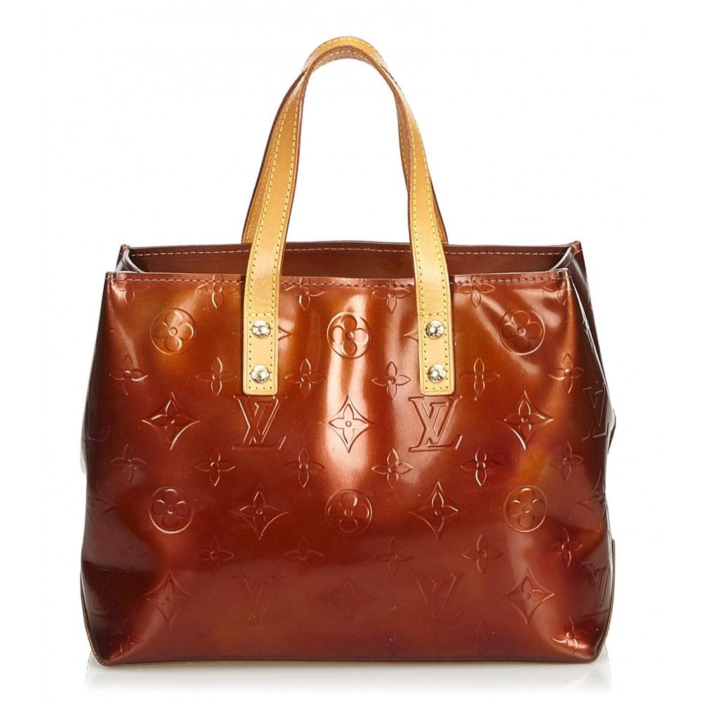 Louis Vuitton Louis Vuitton Reade PM Beige Vernis Leather Hand Bag