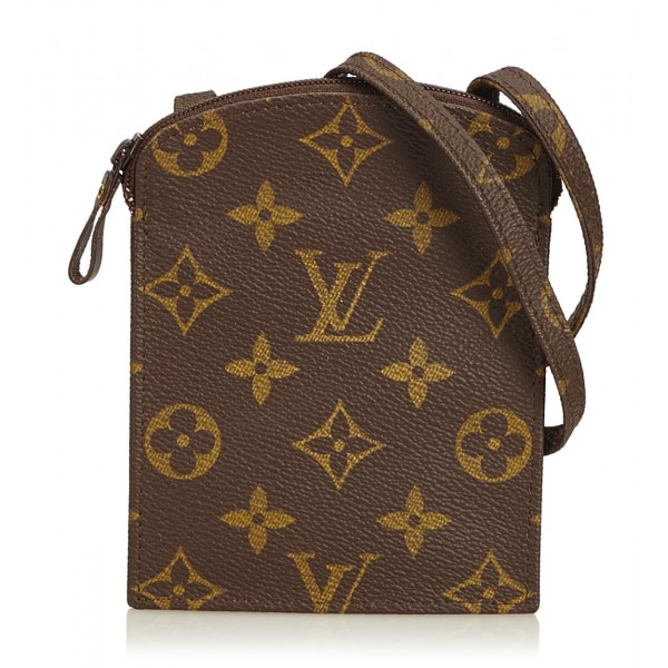 Passport cover cloth small bag Louis Vuitton Brown in Cloth - 31847133