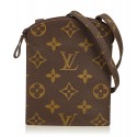 Louis Vuitton Vintage - Monogram Pochette Secret Passport Holder - Marrone - Pelle e Tela Monogramma - Alta Qualità Luxury