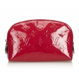 Louis Vuitton Vintage - Vernis Leather Cosmetic Pouch - Red - Vernis Leather Pouch - Luxury High Quality