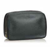 Louis Vuitton Vintage - Taiga Toiletry Pouch GM - Black - Taiga Leather and Leather Pouch - Luxury High Quality