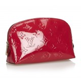 Louis Vuitton Vintage - Vernis Leather Cosmetic Pouch - Red - Vernis Leather Pouch - Luxury High Quality