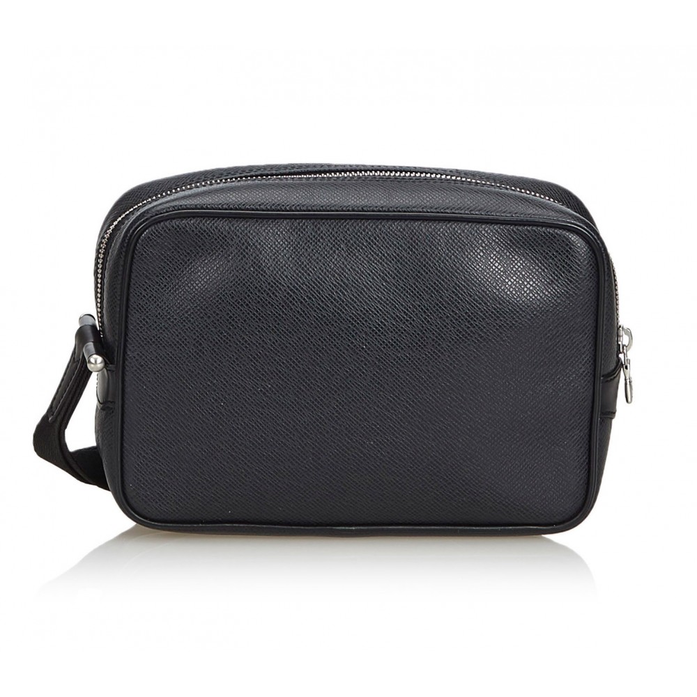 Louis Vuitton Vintage - Taiga Kaluga Clutch Bag - Black - Taiga Leather and  Leather Handbag - Luxury High Quality - Avvenice