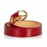 Louis Vuitton Vintage - Monogram Vernis Belt - Rossa - Cintura in Pelle Vernis - Alta Qualità Luxury