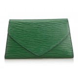 Louis Vuitton Vintage - Epi Art Deco Clutch Bag - Verde - Borsa in Pelle Epi e Pelle - Alta Qualità Luxury