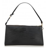 Louis Vuitton Vintage - Epi Pochette Accessoires Bag - Black - Leather and Epi Leather Handbag - Luxury High Quality