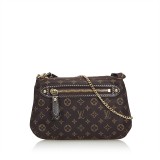 Louis Vuitton Vintage - Monogram Mini Lin Pochette Bag - Black - Monogram Leather Handbag - Luxury High Quality