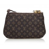 Louis Vuitton Vintage - Monogram Mini Lin Pochette Bag - Nera - Borsa in Pelle Monogramma - Alta Qualità Luxury