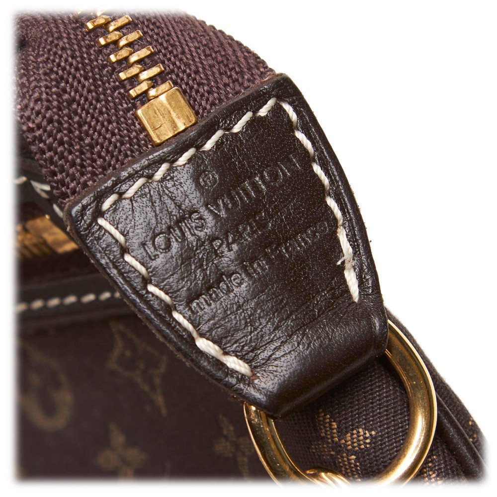 Louis Vuitton Vintage - Monogram Mini Lin Pochette Bag - Black - Monogram Leather Handbag ...