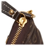 Louis Vuitton Vintage - Monogram Mini Lin Pochette Bag - Black - Monogram Leather Handbag - Luxury High Quality