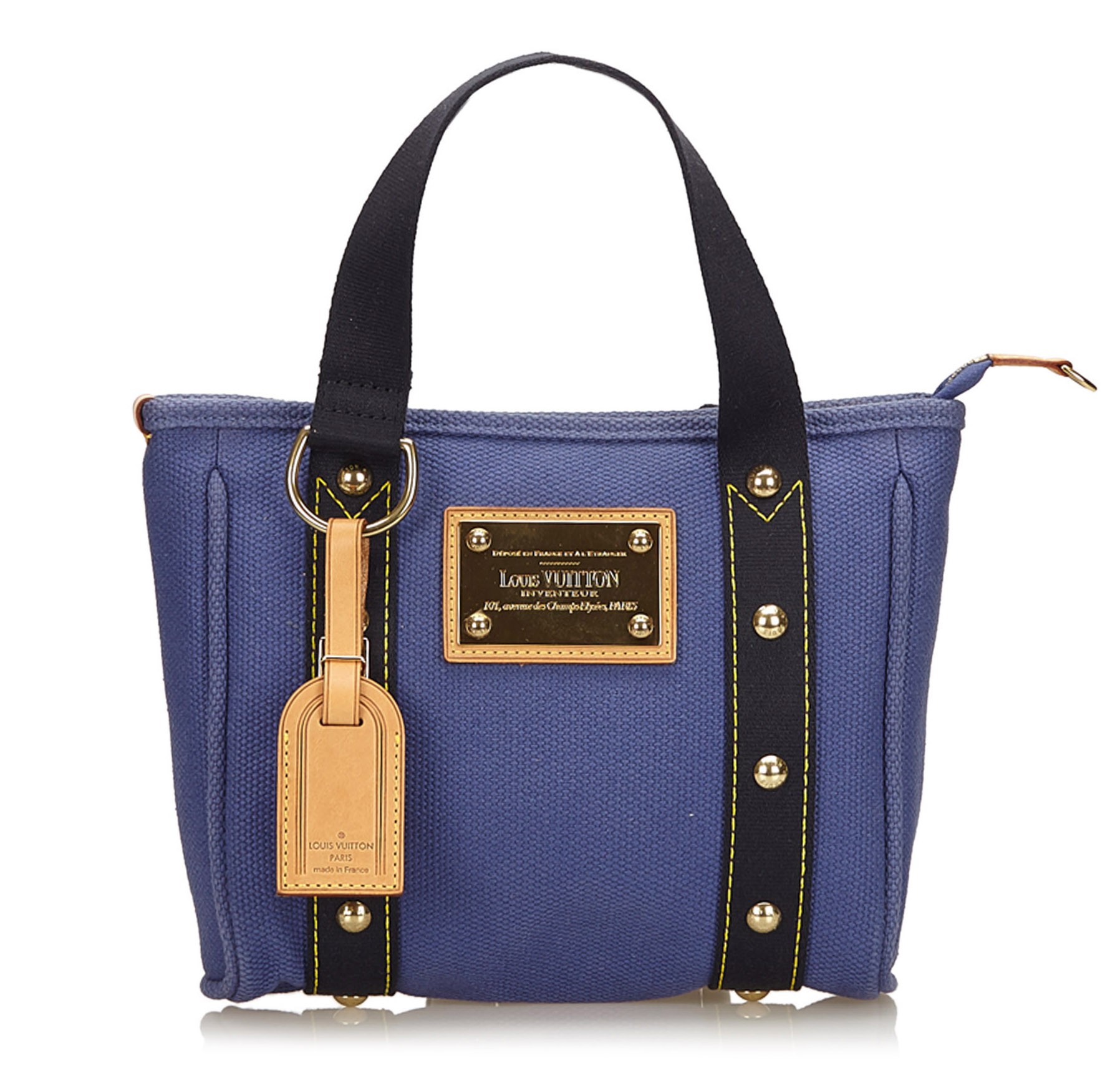 ep_vintage luxury Store - Louis - Sac cabas Louis Vuitton Neverfull moyen  modèle en toile et cuir bleu - Tote - Vinyl - Vuitton - Bag - Monogram -  M50500 – dct - Cabas - Cruise