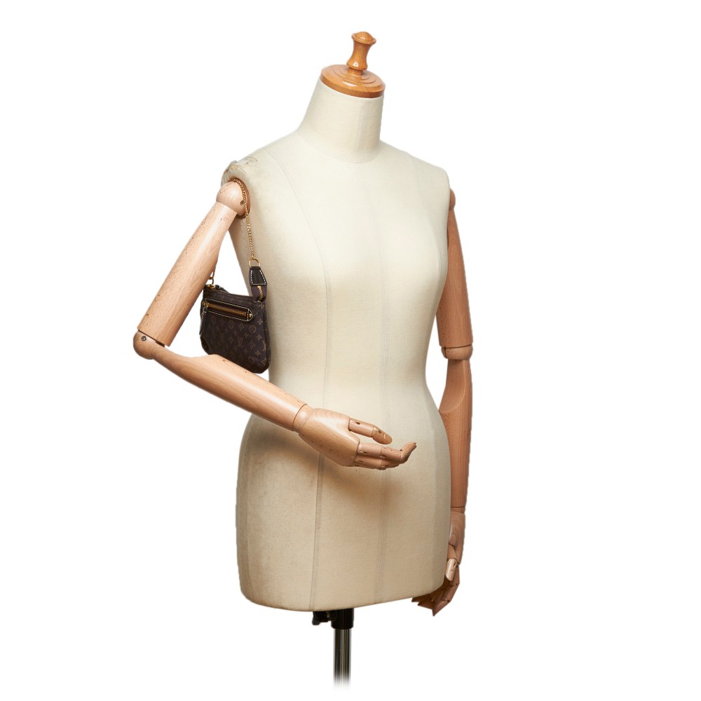 Louis Vuitton Vintage - Monogram Mini Lin Pochette Kathleen Bag - Pink -  Monogram Leather Handbag - Luxury High Quality - Avvenice