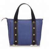 Louis Vuitton Vintage - Antigua Cabas PM Bag - Blue Black - Canvas and Leather Handbag - Luxury High Quality