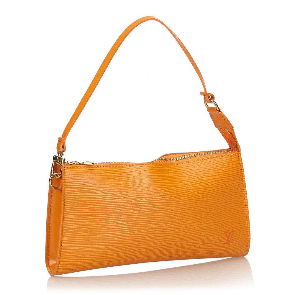 Louis Vuitton Vintage - Epi Pochette Accessoires Bag - Orange - Leather and Epi Leather Handbag ...