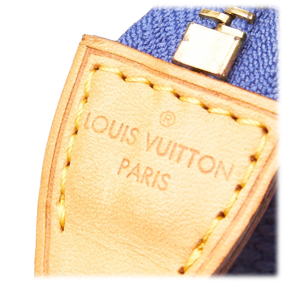 Louis Vuitton Vintage - Antigua Cabas PM Bag - Blue Black - Canvas and  Leather Handbag - Luxury High Quality - Avvenice