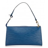 Louis Vuitton Vintage - Epi Pochette Accessoires Bag - Blue - Leather and Epi Leather Handbag - Luxury High Quality