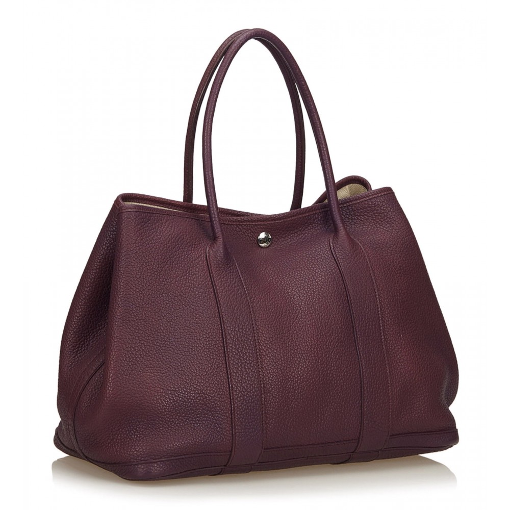 Hermès Vintage - Negonda Garden Party 36 Bag - Purple - Leather Handbag ...