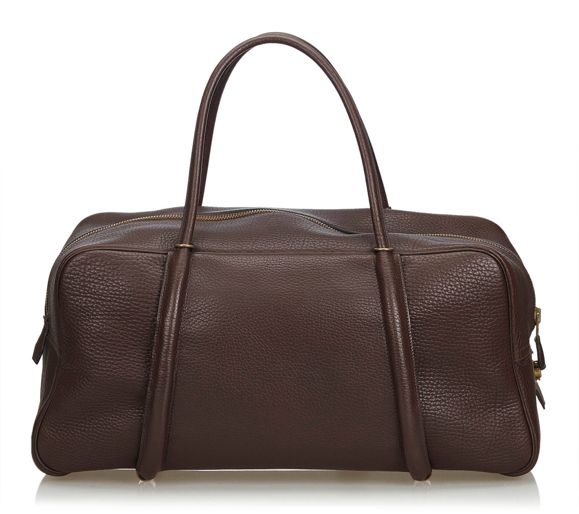 Hermes Vintage Leather Top Handle Handbag