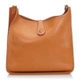 Hermès Vintage - Leather Evelyne I GM Bag - Marrone - Borsa in Pelle - Alta Qualità Luxury