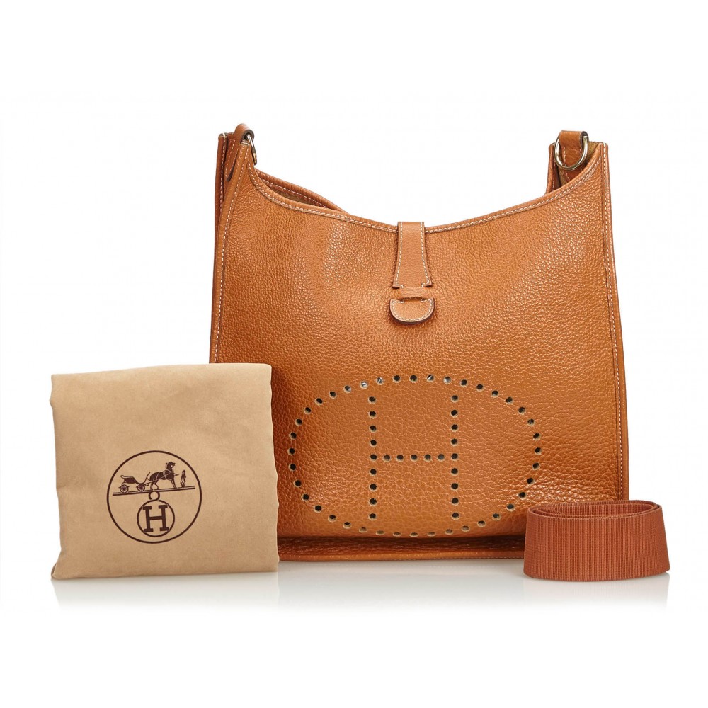 Hermès Vintage - Leather Evelyne I GM Bag - Brown - Leather Handbag -  Luxury High Quality - Avvenice