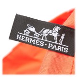 Hermès Vintage - Drapeaux Au Vent Travel Bag - Rosso - Borsa in Tessuto e Cotone - Alta Qualità Luxury