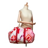 Hermès Vintage - Drapeaux Au Vent Travel Bag - Red - Fabric and Cotton Handbag - Luxury High Quality
