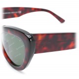 Balenciaga - Cat Eye Havana Sunglasses in Acetate with Logos  - Sunglasses - Balenciaga Eyewear